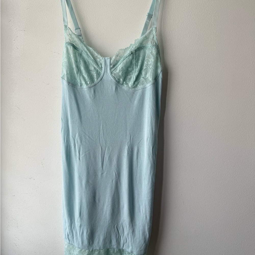 Adore Me Mint Lace Chemise